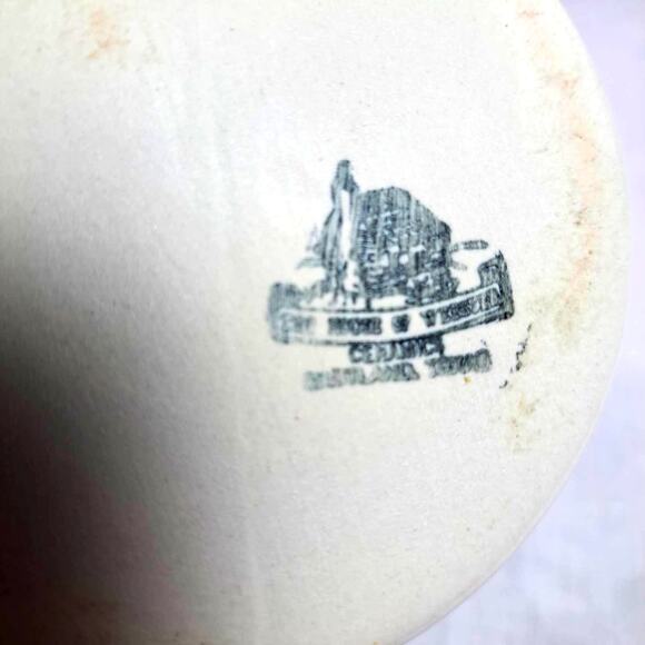 Vintage Oil Jug House of Webster White Cork Stopper Ceramic Painted Rose Floral - Picture 4 of 6